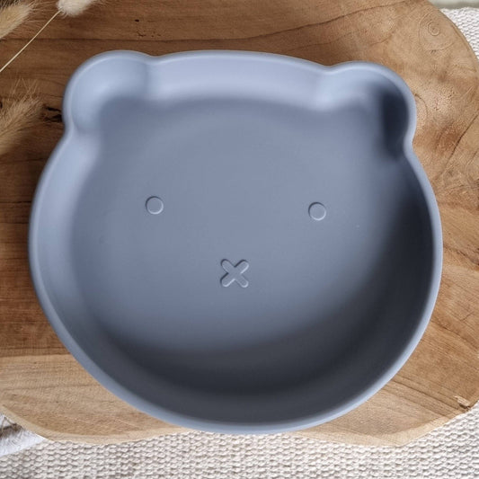 Silicone Beer Plate - Grey Blue