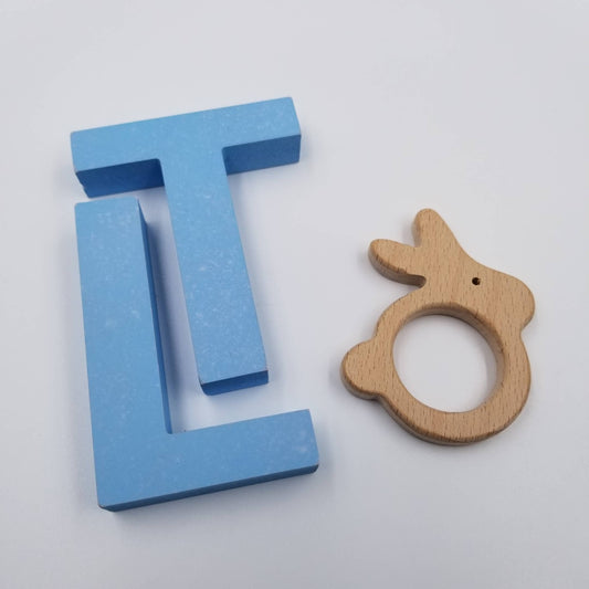 Easter Bunny Wooden Teether Toy