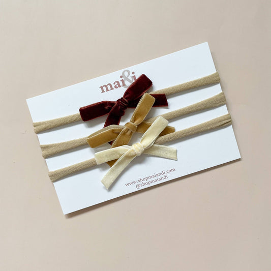 Autumn Velvet Bows