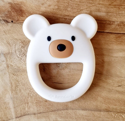 Beige Bear Silicone Teether