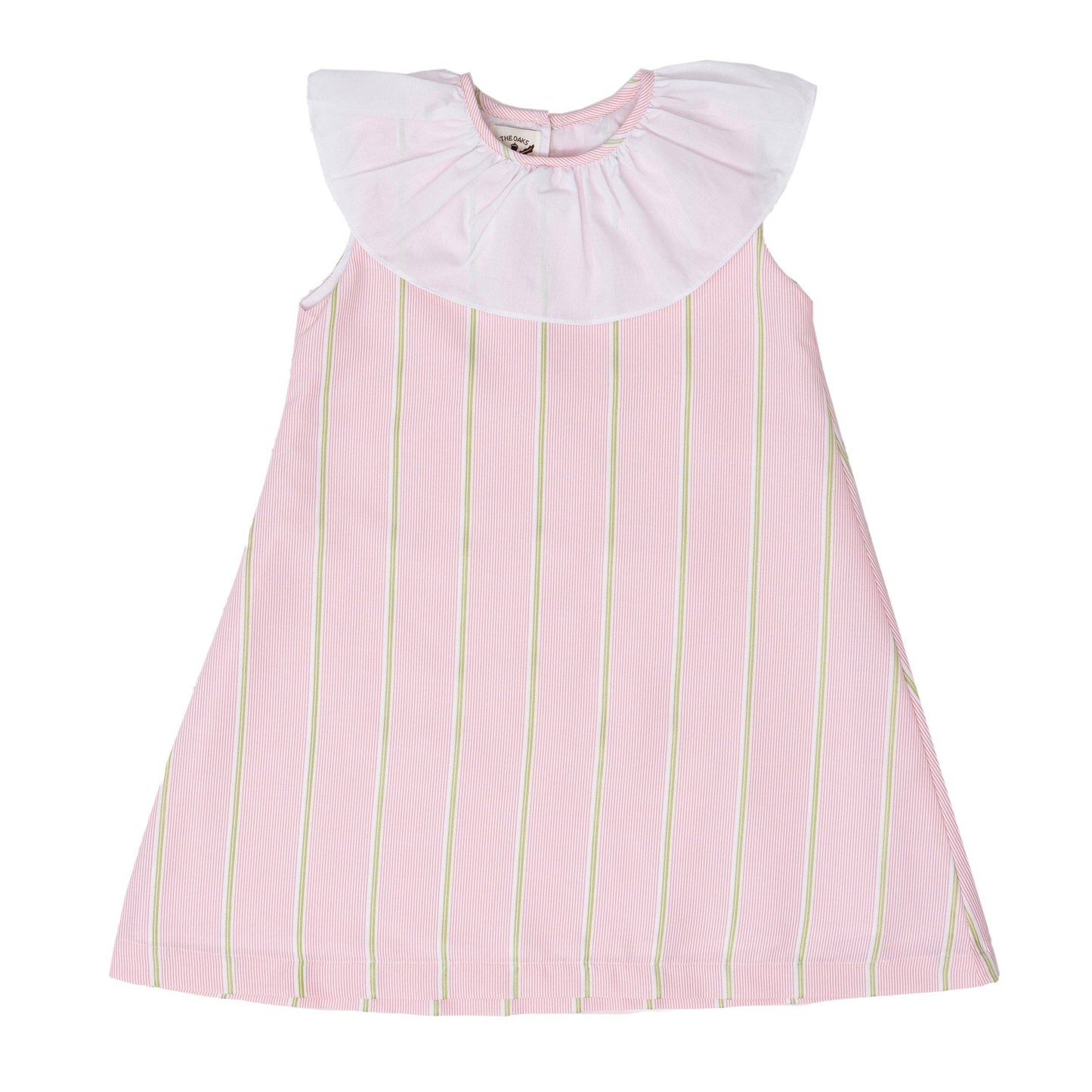 Lori Pink Green Striped Dress