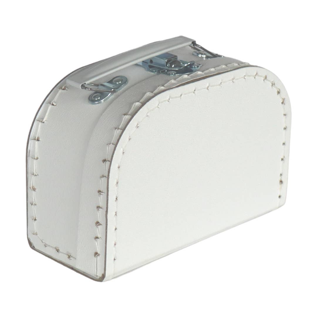 WHITE briefcase 16 cm