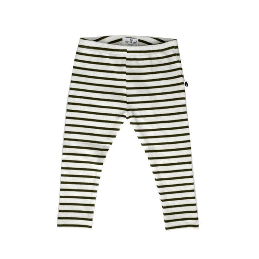Rib Leggings - Black Stripe