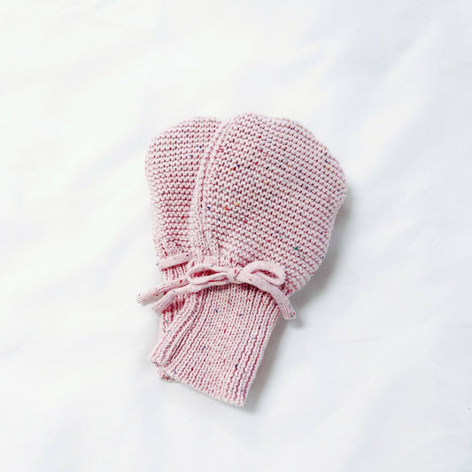 Knit Mitts - Strawberry
