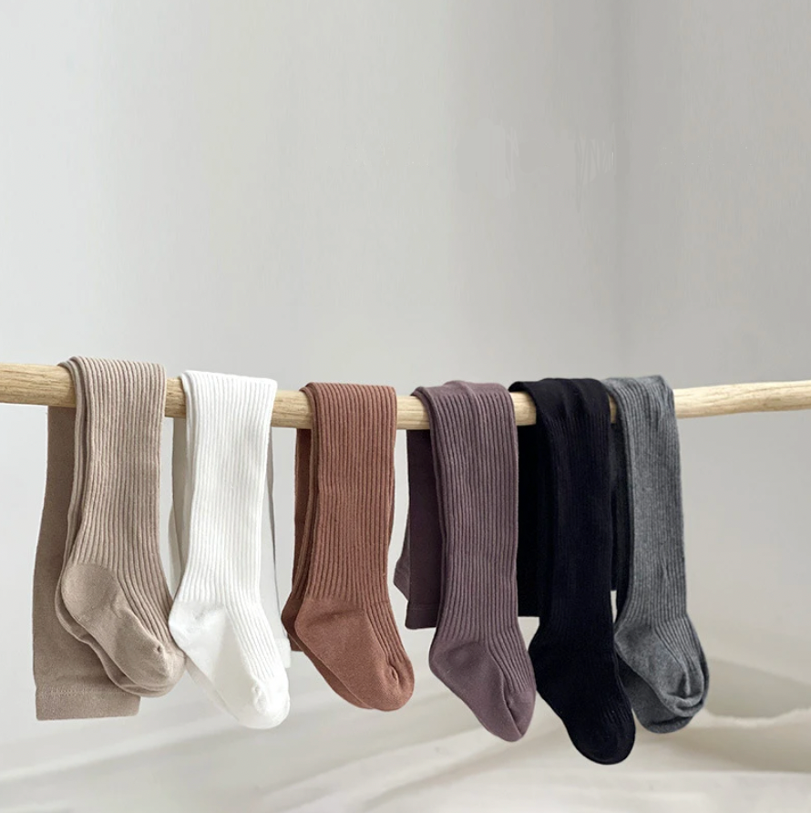 Ribbed tights